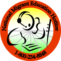 The National Migrant Education Hotline logo - 1-800-234-8848